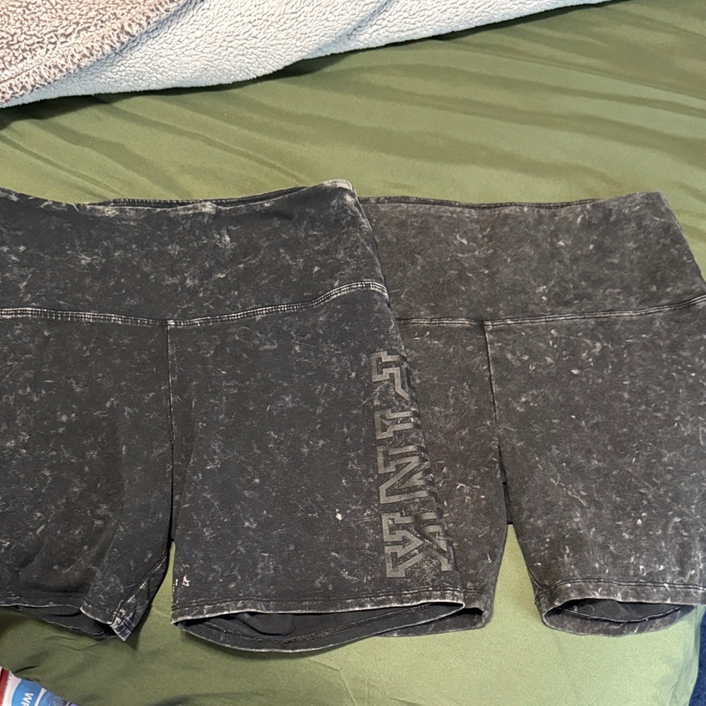 PINK Victoria's Secret Women's Charcoal Bike Shorts